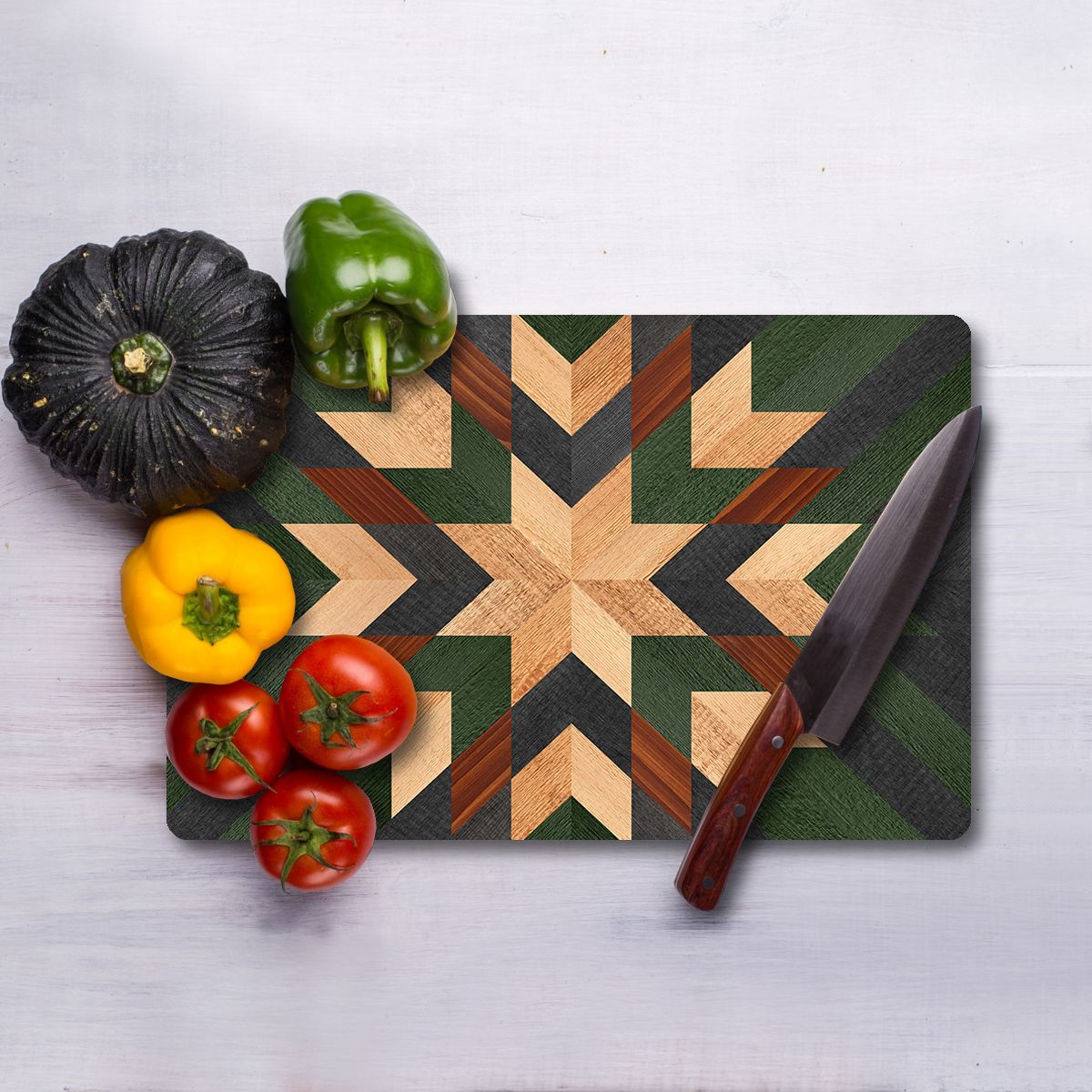 Tábua de Corte – 30 x 40 cm – Multicolorido – Vidro Temperado