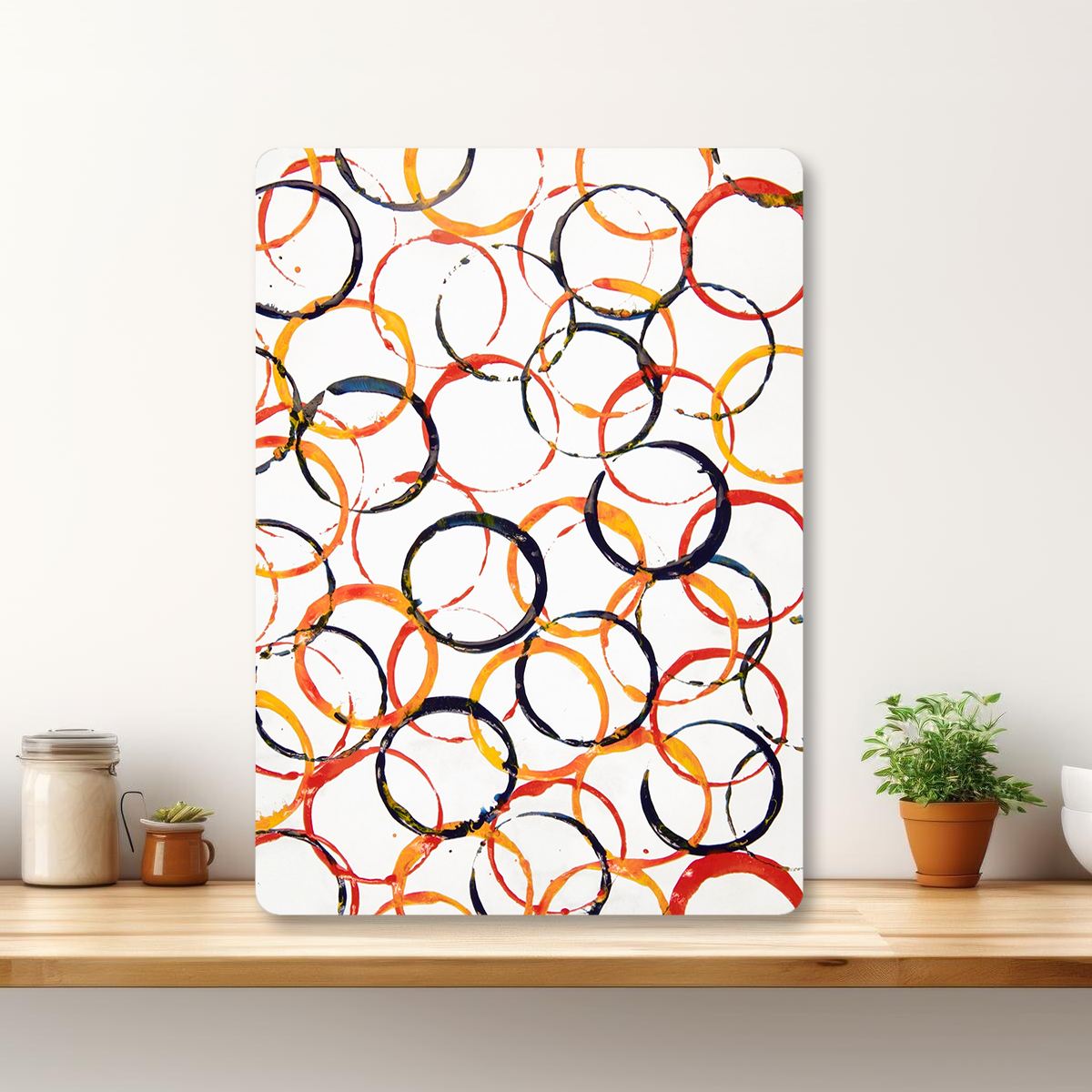 Tábua de Corte – 20 x 30 cm – Multicolorido – Vidro Temperado