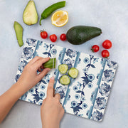 Tábua de corte – 20 x 30 cm – Multicolorido – Vidro temperado