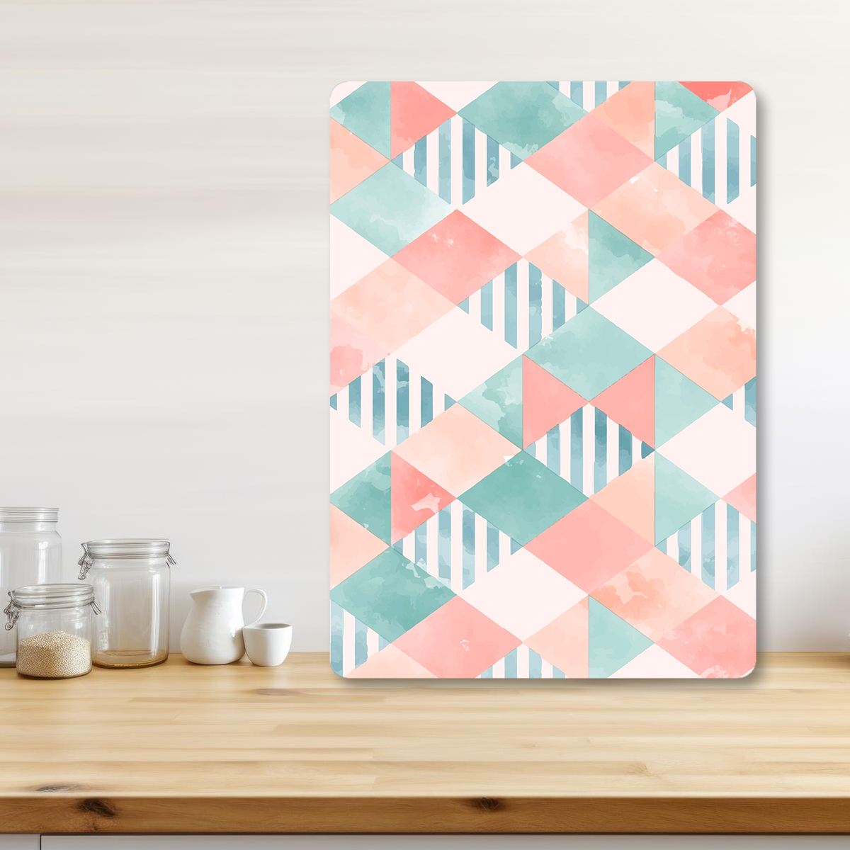 Tábua de corte – 20 x 30 cm – Multicolorido – Vidro temperado