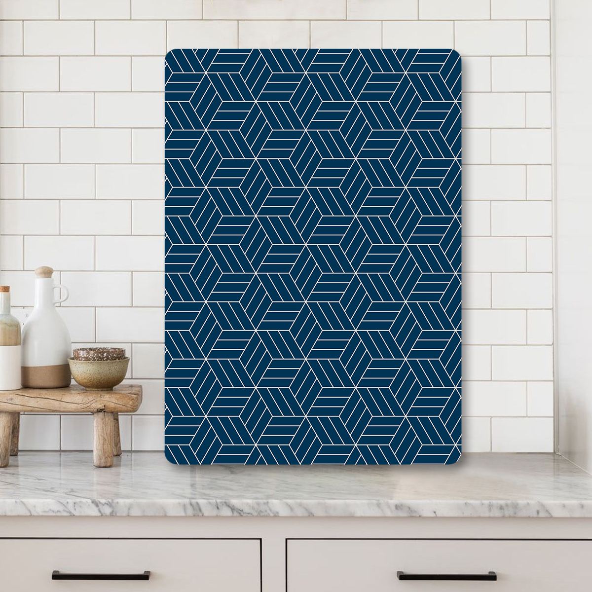 Tábua de corte – 30 x 40 cm – Multicolorido – Vidro temperado