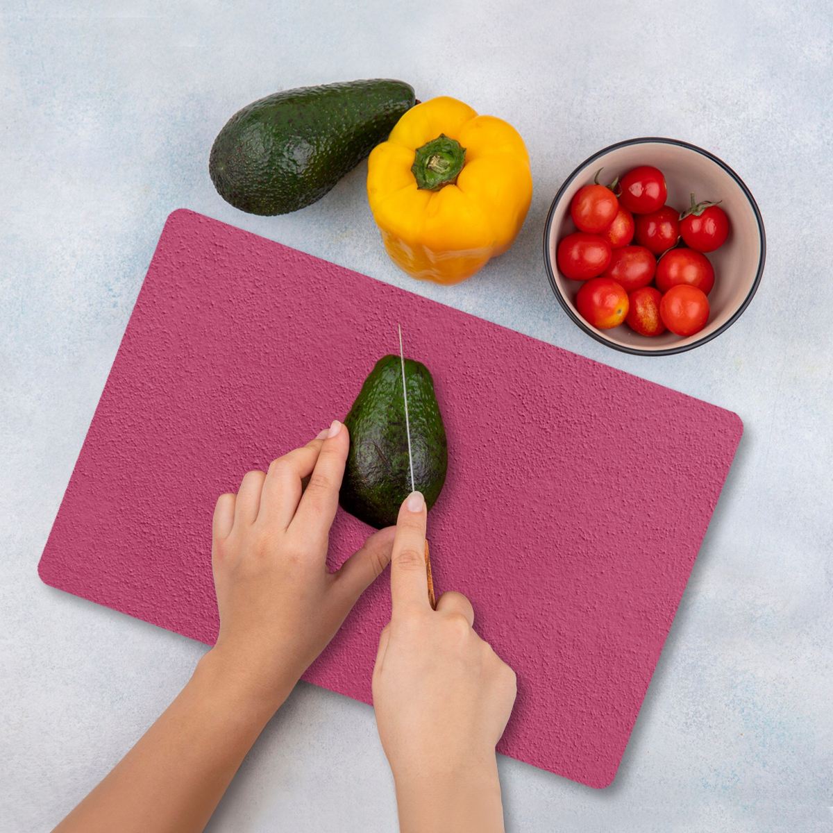 Tábua de Corte – 20 x 30 cm – Multicolorido – Vidro Temperado