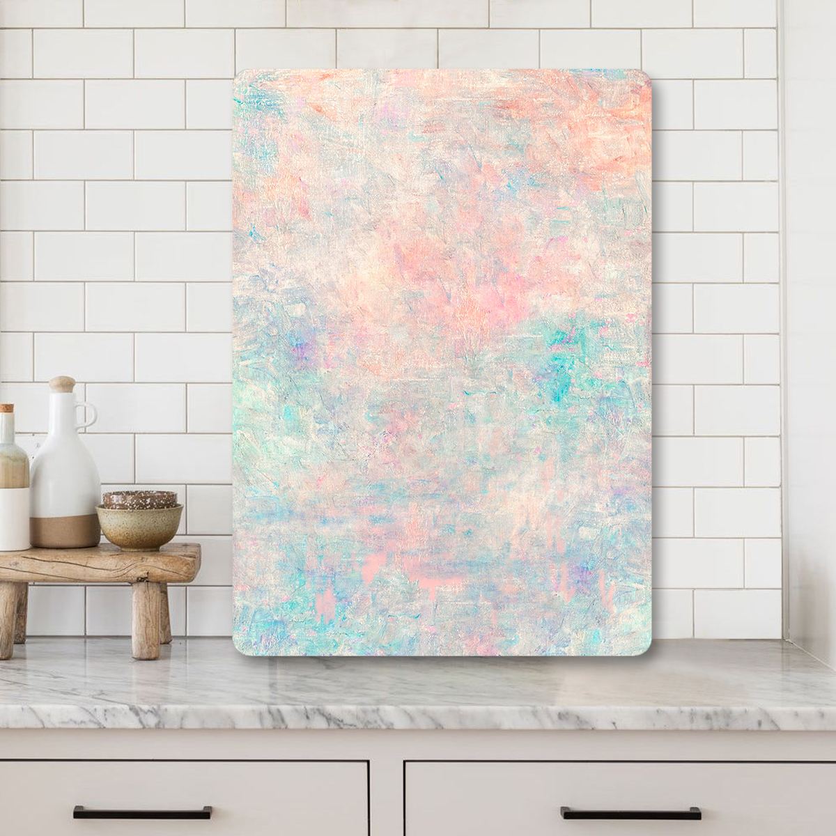 Tábua de Corte – 30 x 40 cm – Multicolorido – Vidro Temperado