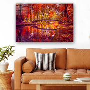 Quadro Decorativo em Vidro Temperado Multicolor 50x70cm - Arte Moderna para Parede