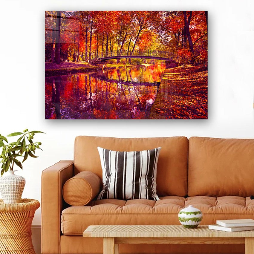 Quadro Decorativo em Vidro Temperado Multicolor 50x70cm - Arte Moderna para Parede