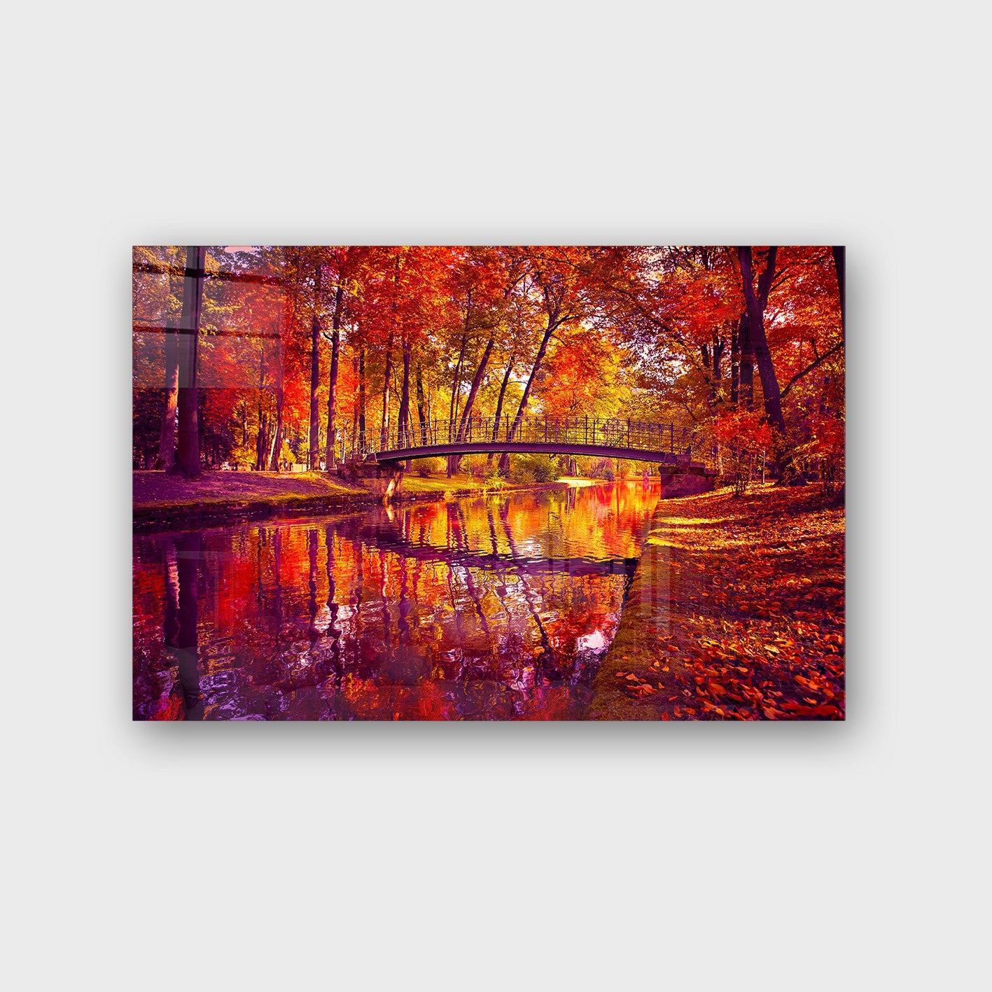 Quadro Decorativo em Vidro Temperado Multicolor 50x70cm - Arte Moderna para Parede