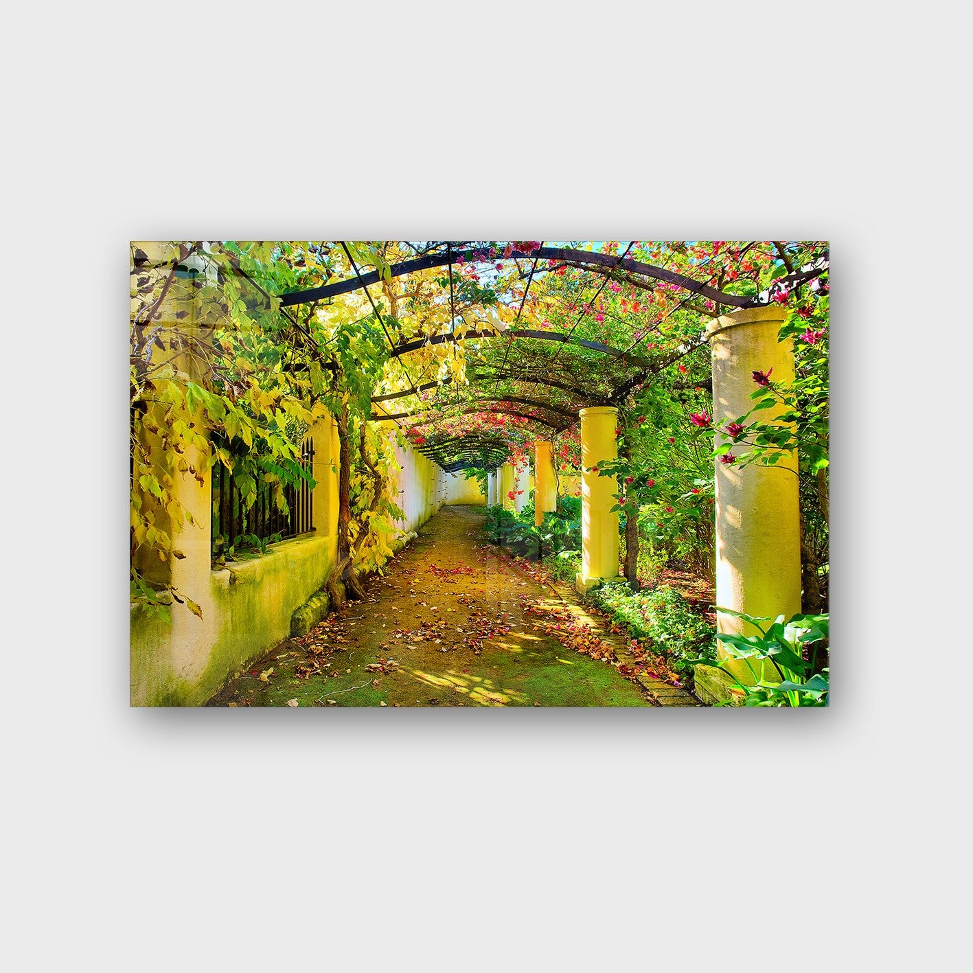 Quadro Decorativo em Vidro Temperado Multicolor 50x70cm - Arte Moderna para Parede