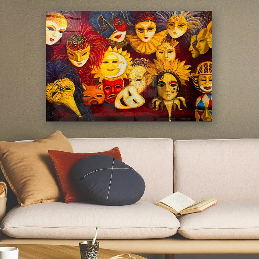Quadro Decorativo em Vidro Temperado Multicolor 70x100cm - 4mm de Espessura