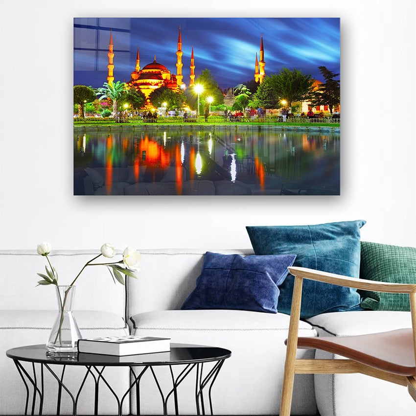 Quadro Decorativo em Vidro Temperado Multicolor 40x60cm - Arte Moderna para Parede