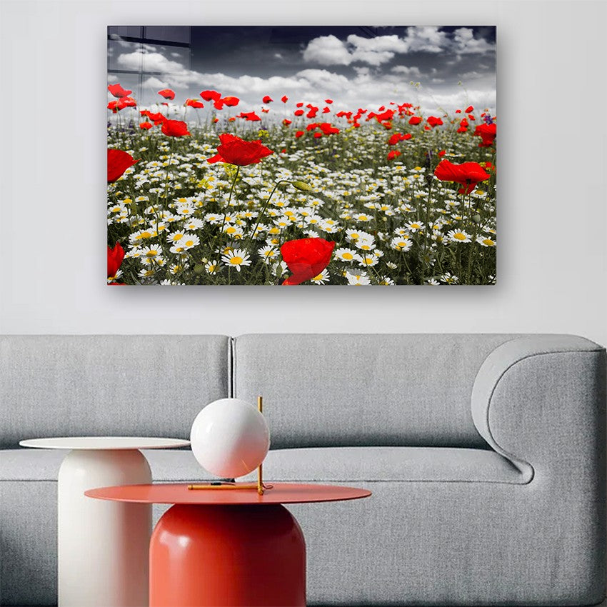 Quadro Decorativo em Vidro Temperado Multicolor 40x60cm - Arte Moderna para Parede