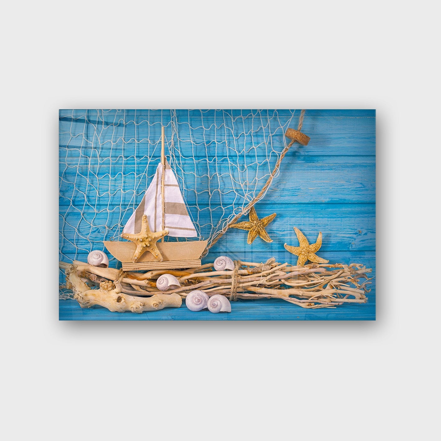Quadro Decorativo em Vidro Temperado Multicolor 70x100cm - Arte Moderna para Parede