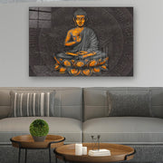 Quadro Decorativo em Vidro Temperado Multicolor 50x70cm - Arte Moderna para Parede