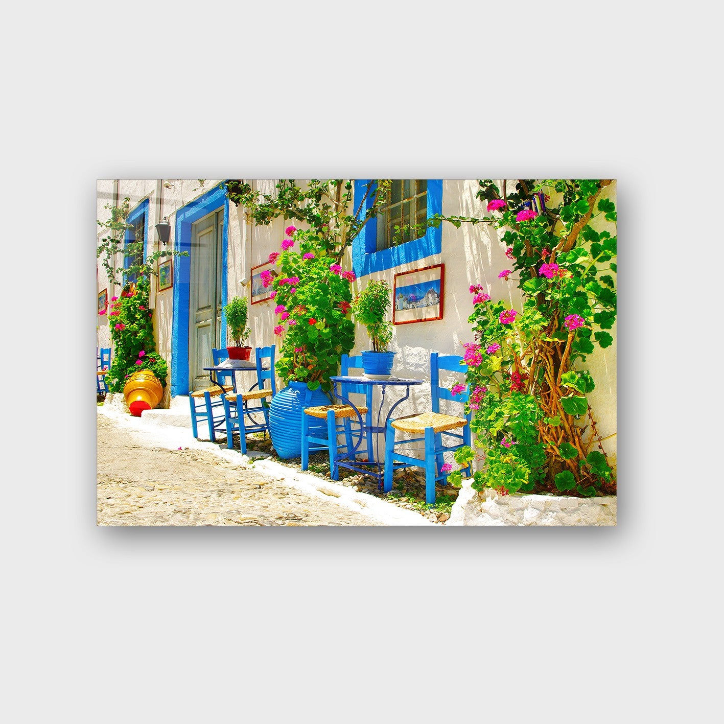 Quadro Decorativo em Vidro Temperado Multicolor 40x60cm - Arte Moderna para Parede