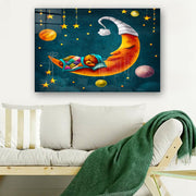Quadro Decorativo em Vidro Temperado Multicolor 40x60cm - Arte Moderna para Parede