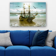 Quadro Decorativo em Vidro Temperado Multicolor 50x70cm - Arte Moderna para Parede