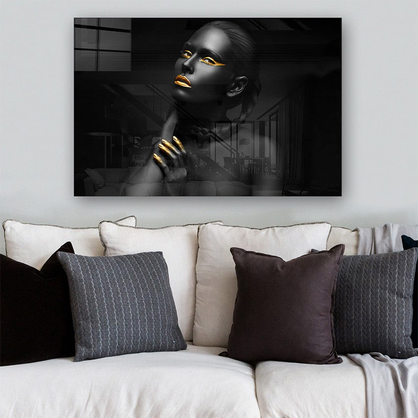 Quadro Decorativo em Vidro Temperado Multicolor 70x100cm - Arte Moderna para Parede