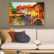 Quadro Decorativo em Vidro Temperado Multicolor 40x60cm - Arte Moderna para Parede