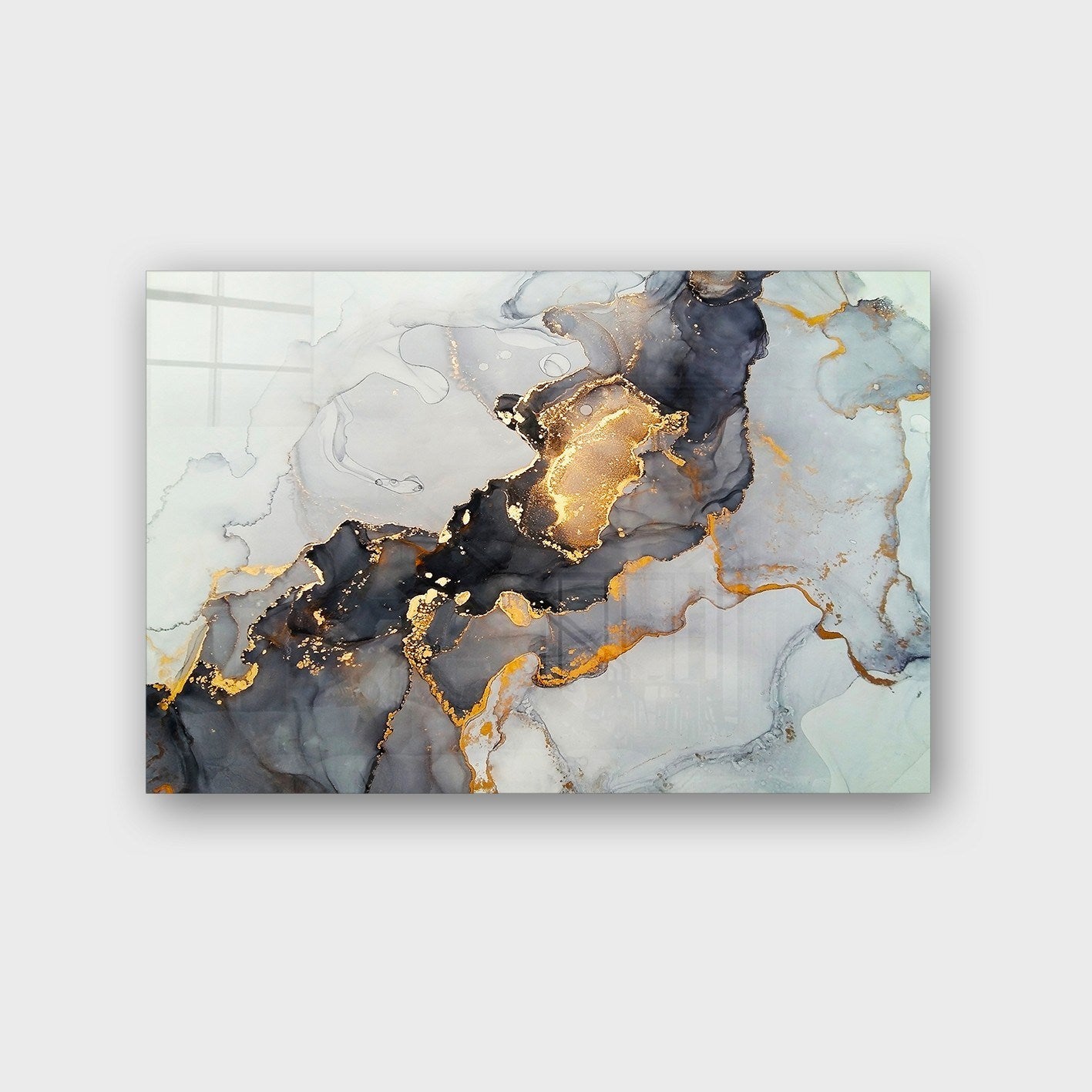 Quadro Decorativo em Vidro Temperado Multicolor 50x70cm - Arte Moderna para Parede