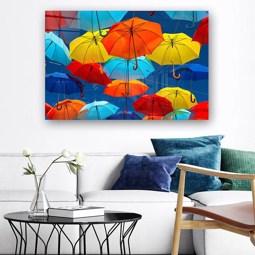 Quadro Decorativo em Vidro Temperado Multicolor 50x70cm - Arte Moderna para Parede