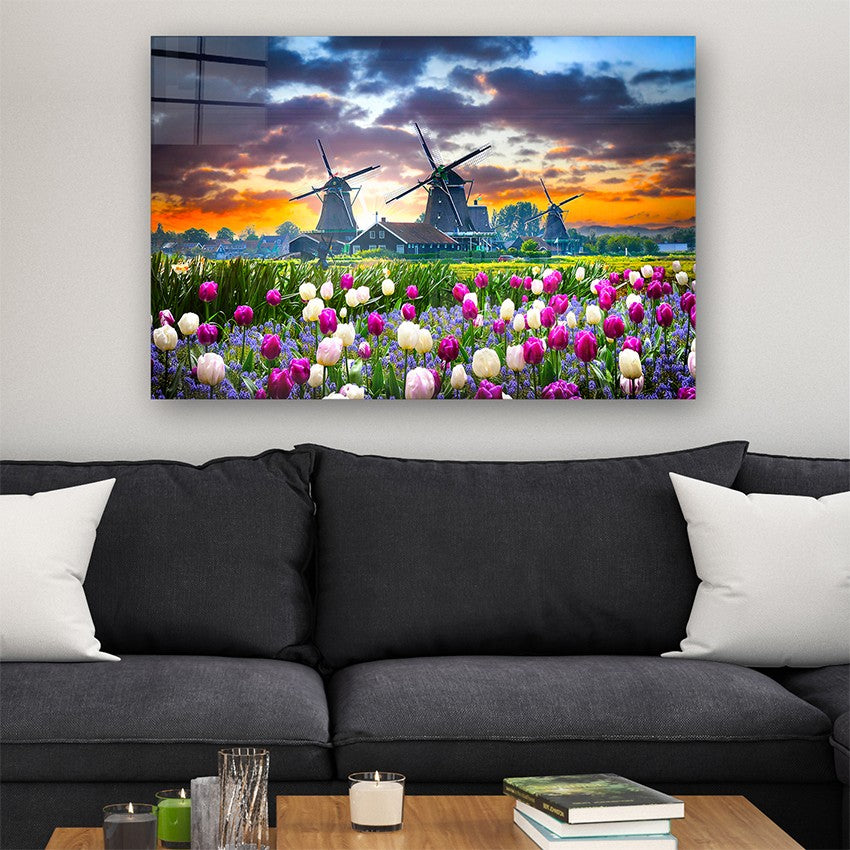 Quadro Decorativo em Vidro Temperado Multicolor 40x60cm - Arte Moderna para Parede