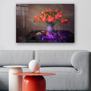 Quadro Decorativo em Vidro Temperado Multicolor 40x60cm - Arte Moderna para Parede