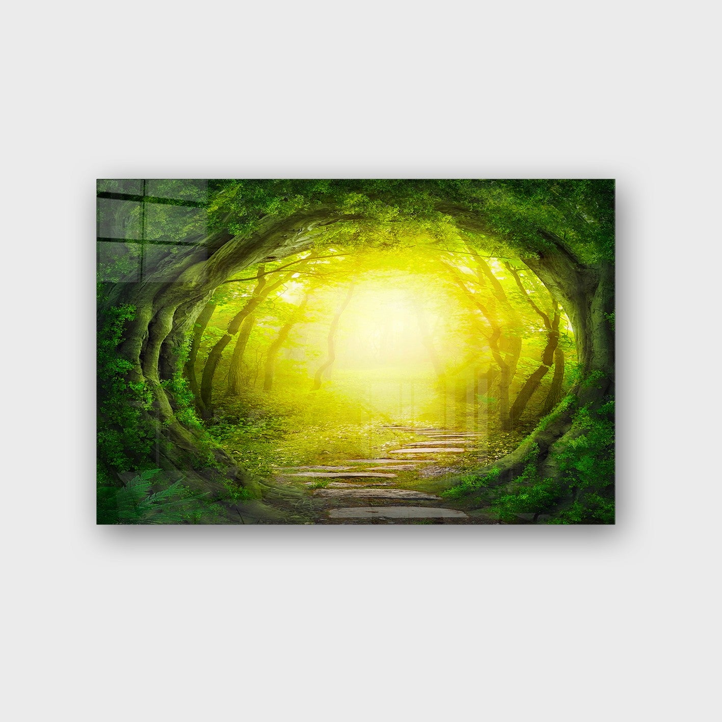 Quadro Decorativo em Vidro Temperado Multicolor 40x60cm - Arte Moderna para Parede