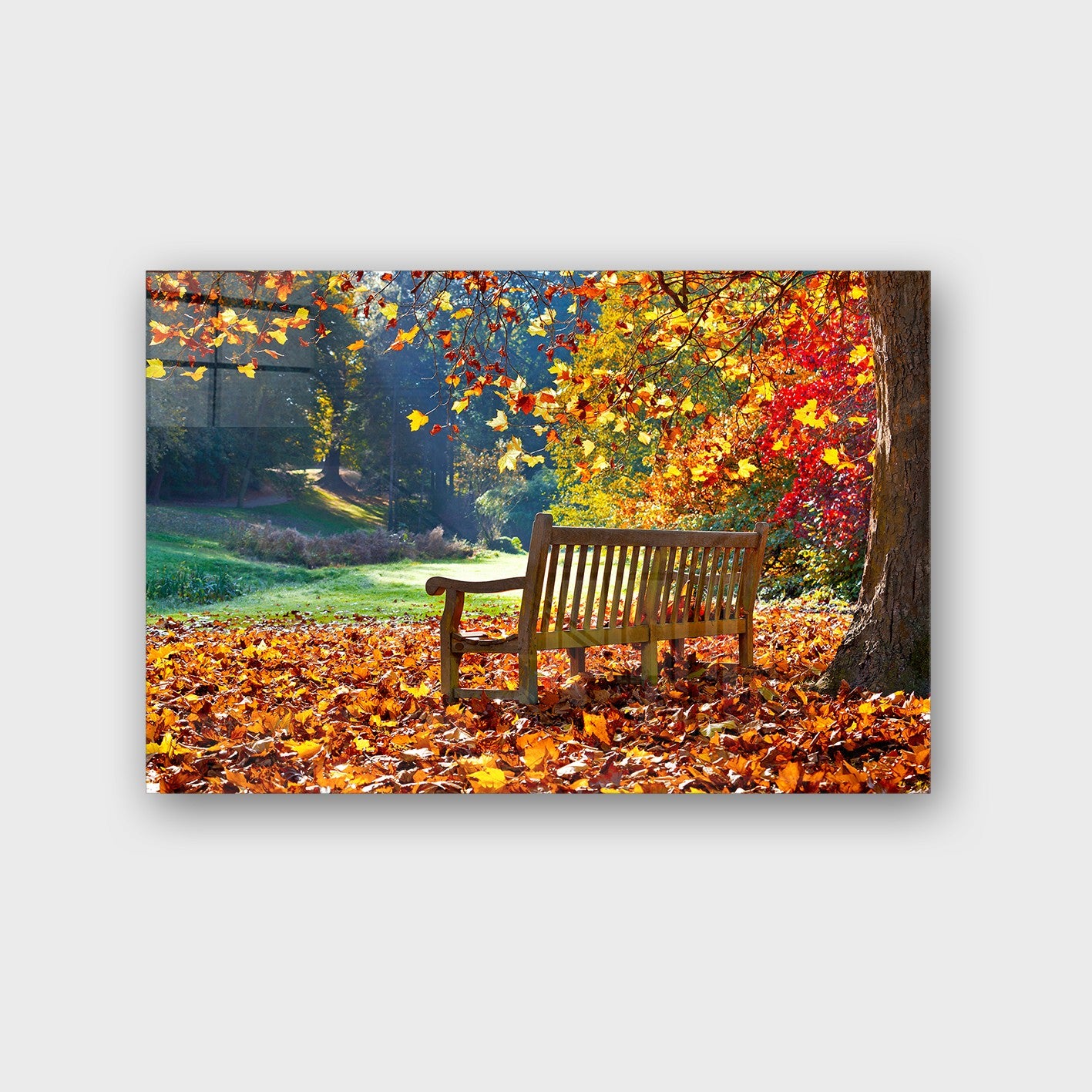 Quadro Decorativo em Vidro Temperado Multicolor 50x70cm - Arte Moderna para Parede