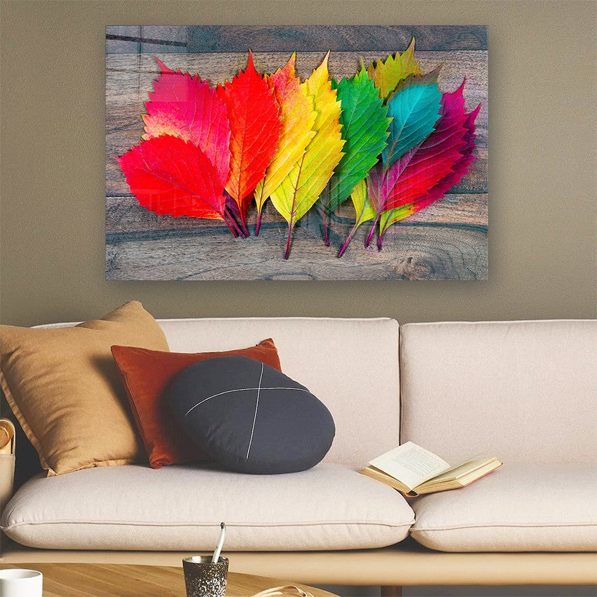 Quadro Decorativo em Vidro Temperado Multicolor 40x60cm - Arte Moderna para Parede