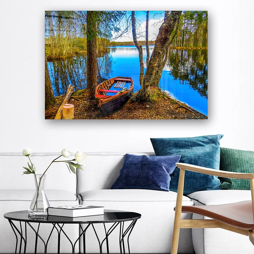 Quadro Decorativo em Vidro Temperado Multicolor 40x60cm - Arte Moderna para Parede