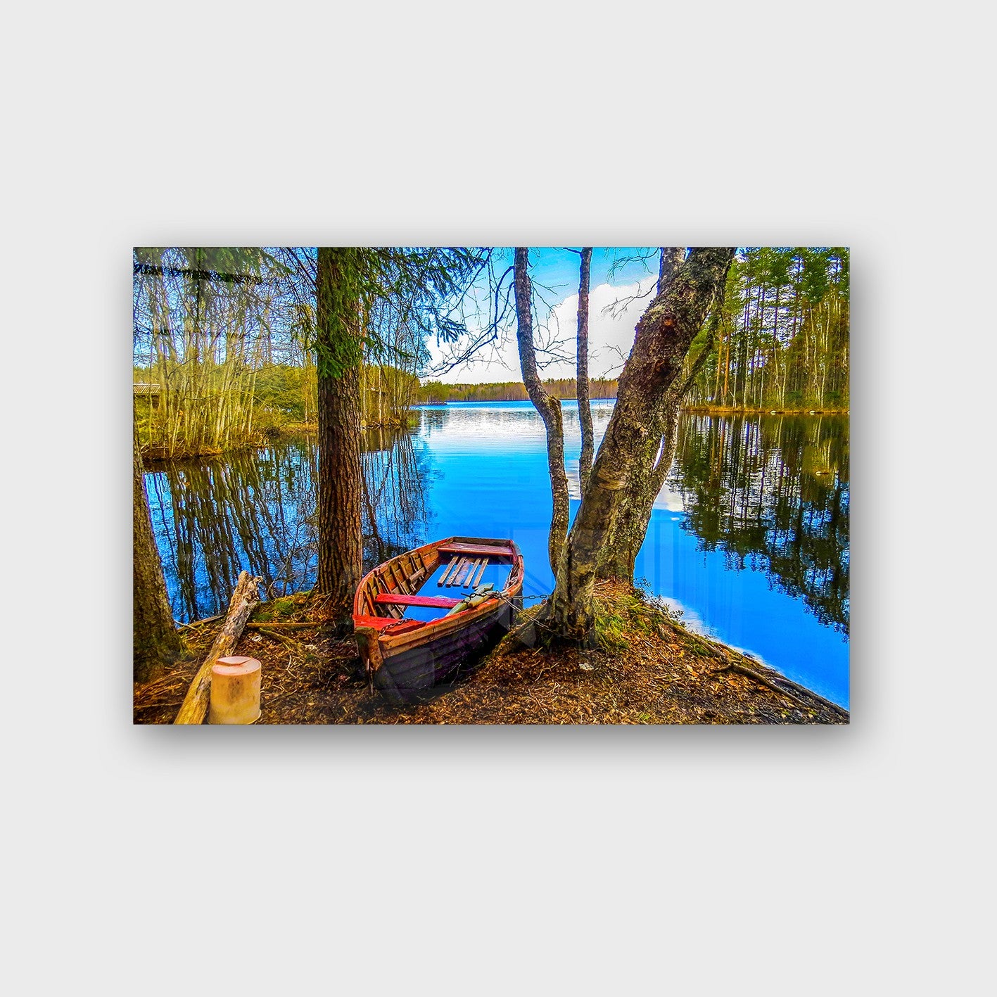 Quadro Decorativo em Vidro Temperado Multicolor 70x100cm - Arte Moderna para Parede