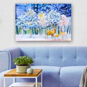 Quadro Decorativo em Vidro Temperado Multicolor 50x70cm - Arte Moderna para Parede