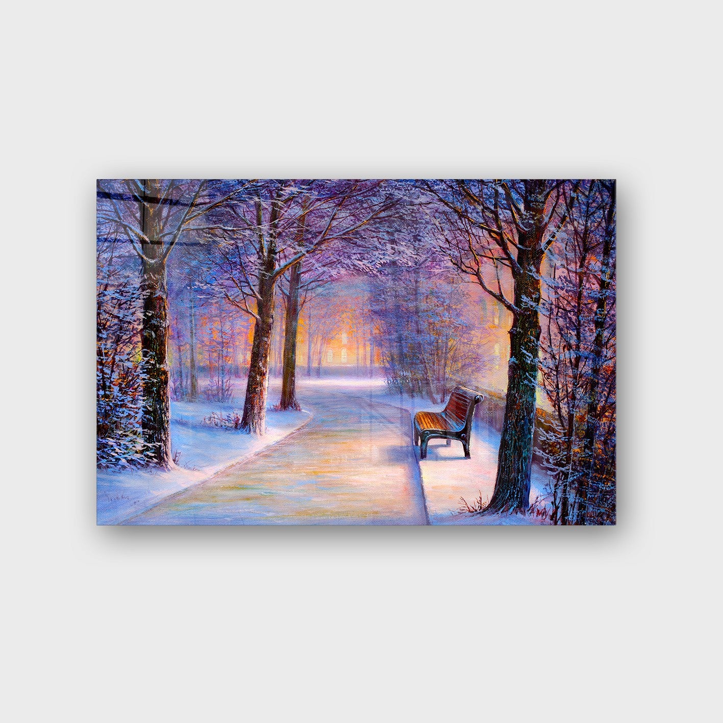 Quadro Decorativo em Vidro Temperado Multicolor 50x70cm - Arte Moderna para Parede