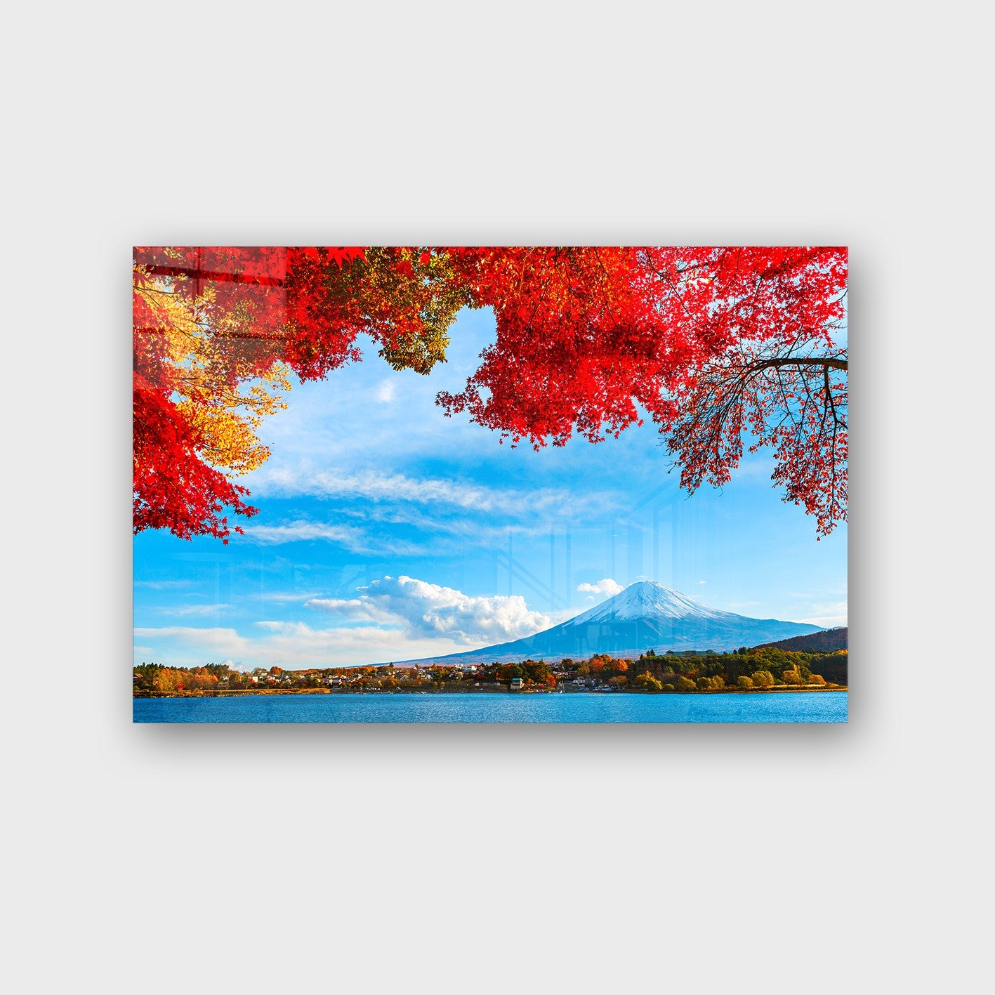 Quadro Decorativo em Vidro Temperado Multicolor 40x60cm - Arte Moderna para Parede