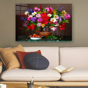 Quadro Decorativo em Vidro Temperado Multicolor 70x100cm - Arte Moderna para Parede