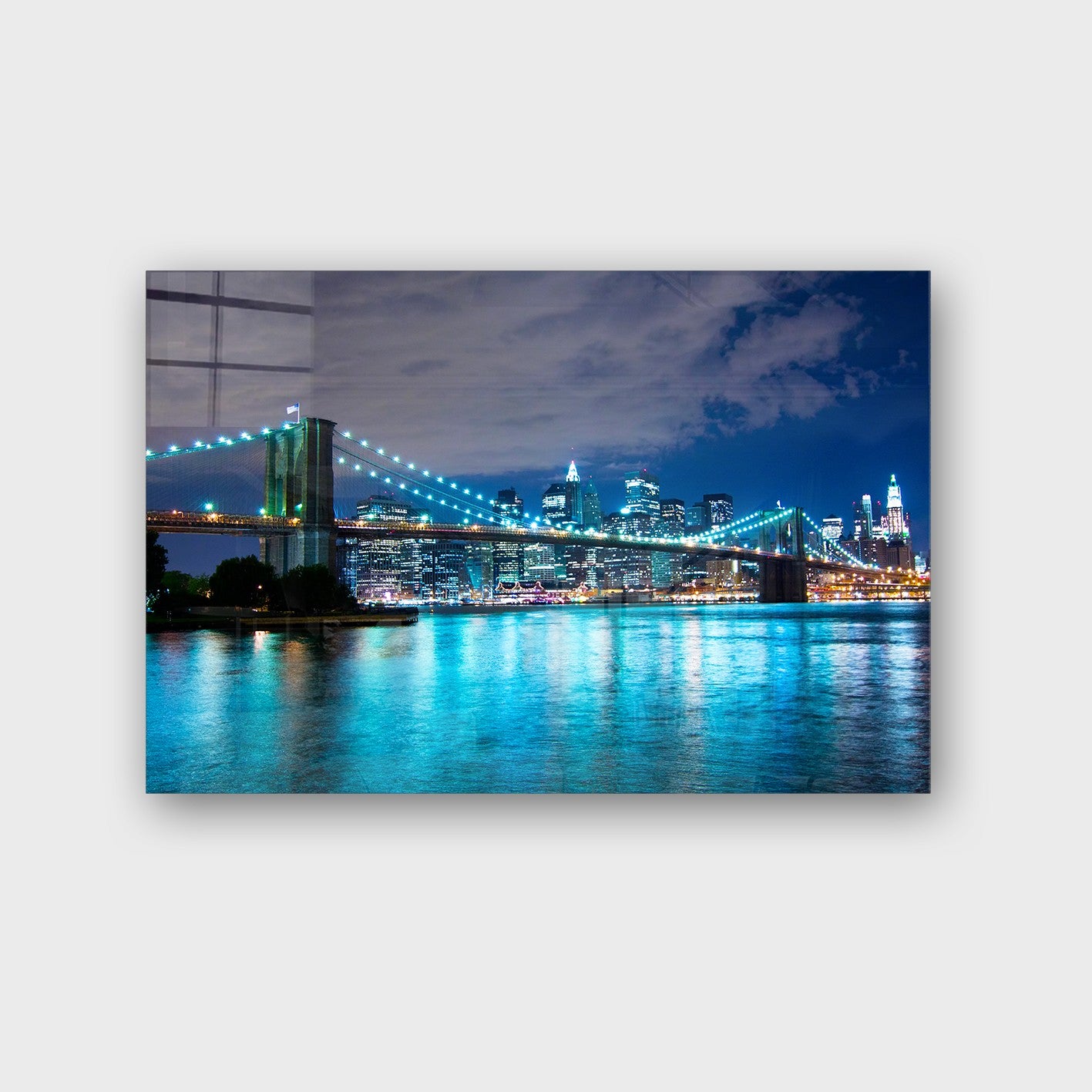 Quadro Decorativo em Vidro Temperado Multicolor 70x100cm - Arte Moderna para Parede