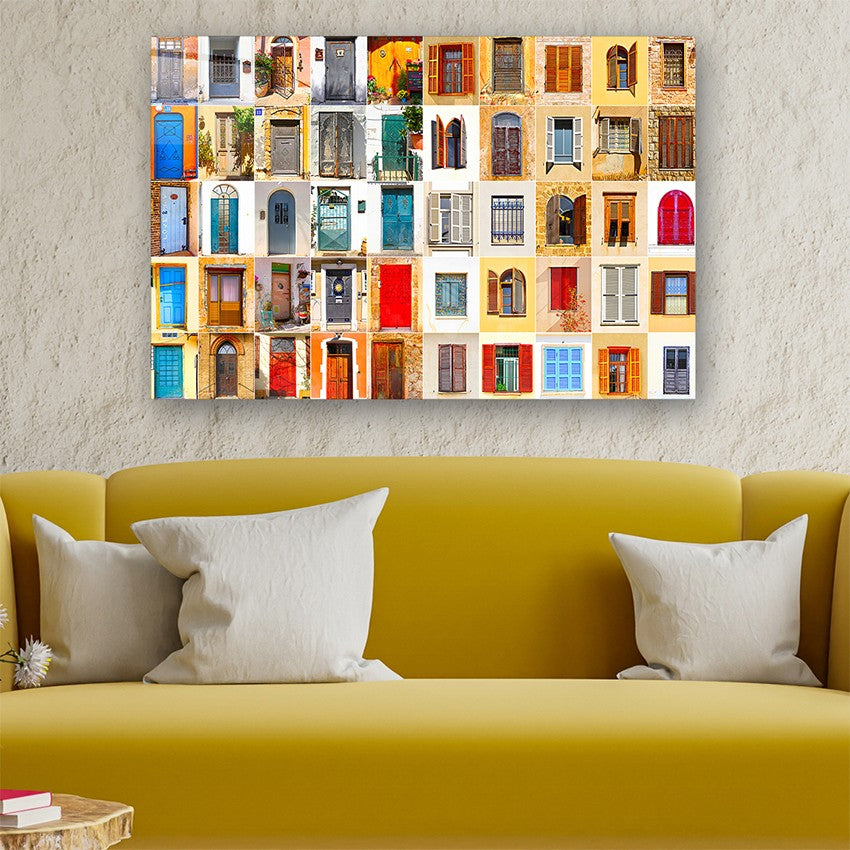 Quadro Decorativo em Vidro Temperado Multicolor 70x100cm - Arte Moderna para Parede