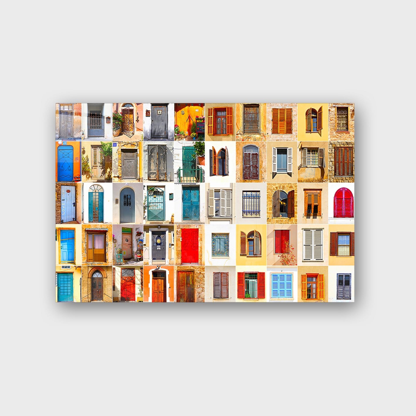 Quadro Decorativo em Vidro Temperado Multicolor 70x100cm - Arte Moderna para Parede