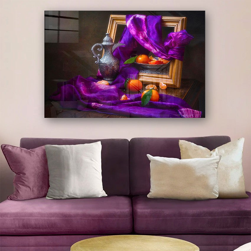 Quadro Decorativo em Vidro Temperado Multicolor 70x100cm - Arte Moderna para Parede