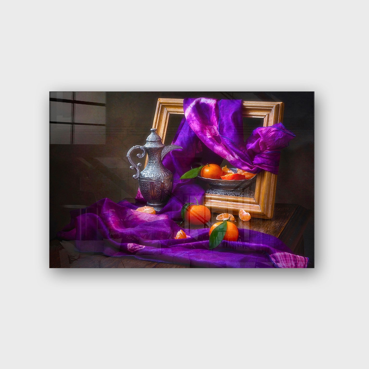 Quadro Decorativo em Vidro Temperado Multicolor 70x100cm - Arte Moderna para Parede