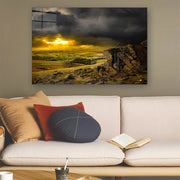 Quadro Decorativo em Vidro Temperado Multicolor 70x100cm - Arte Moderna para Parede