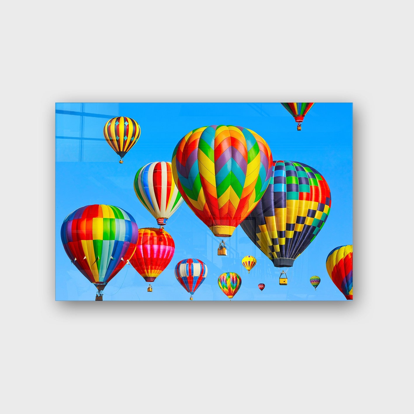 Quadro Decorativo em Vidro Temperado Multicolor 70x100cm - Arte Moderna para Parede