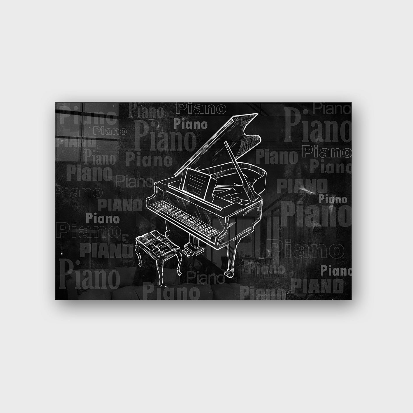 Quadro Decorativo em Vidro Temperado Multicolor 40x60cm - Arte Moderna para Parede