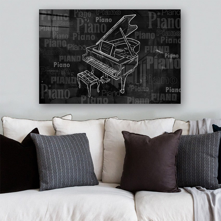 Quadro Decorativo em Vidro Temperado Multicolor 70x100cm - Arte Moderna para Parede