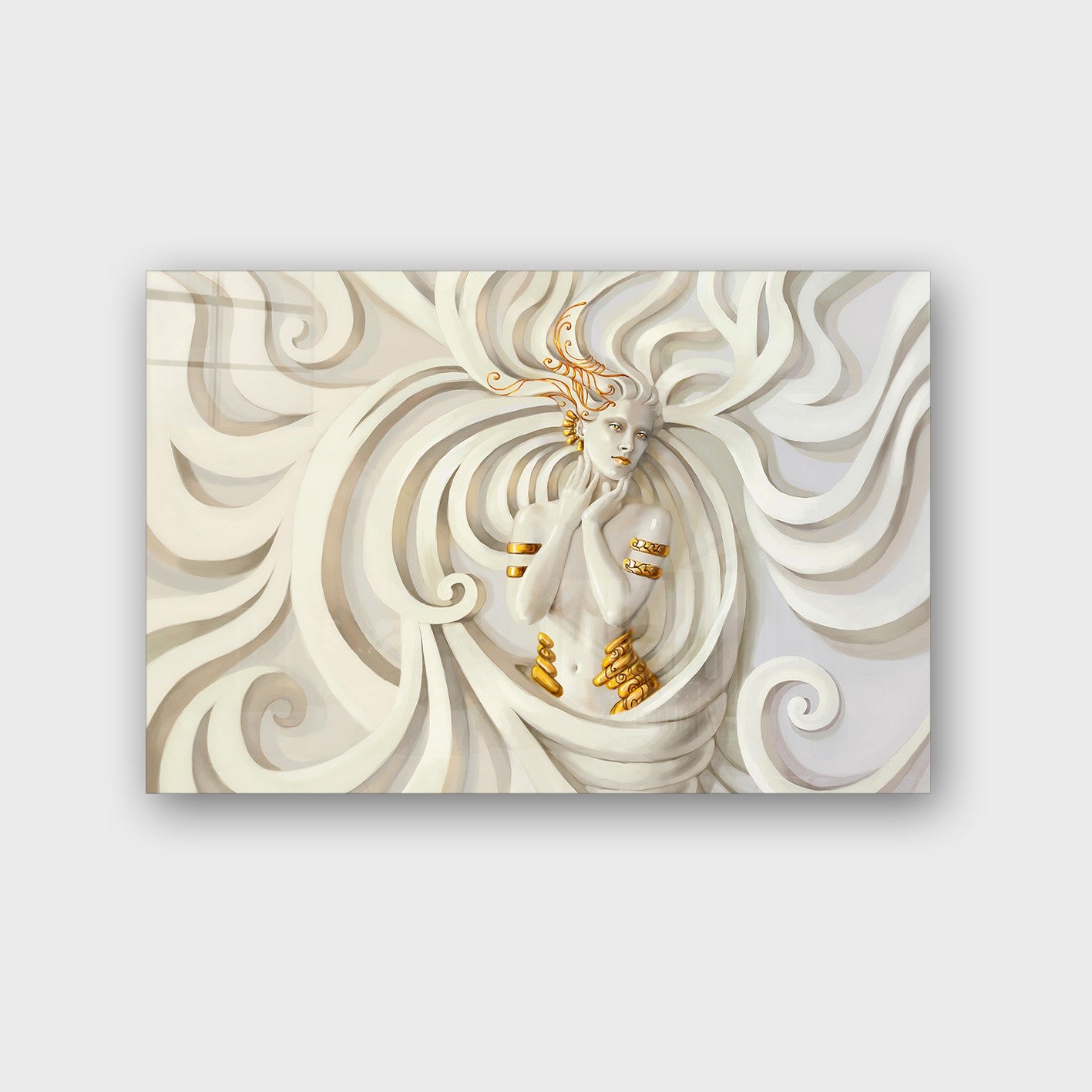 Quadro Decorativo em Vidro Temperado Multicolor 70x100cm - Arte Moderna para Parede