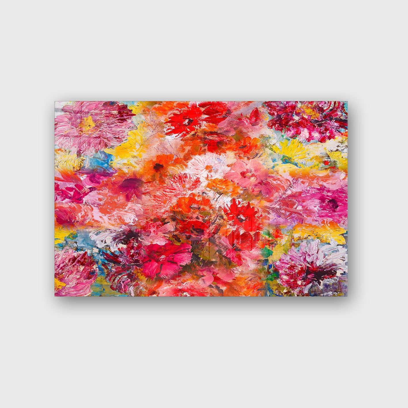 Quadro Decorativo em Vidro Temperado Multicolor 50x70cm - Arte Moderna para Parede