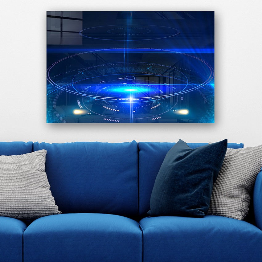 Quadro Decorativo em Vidro Temperado Multicolor 50x70cm - Arte Moderna para Parede