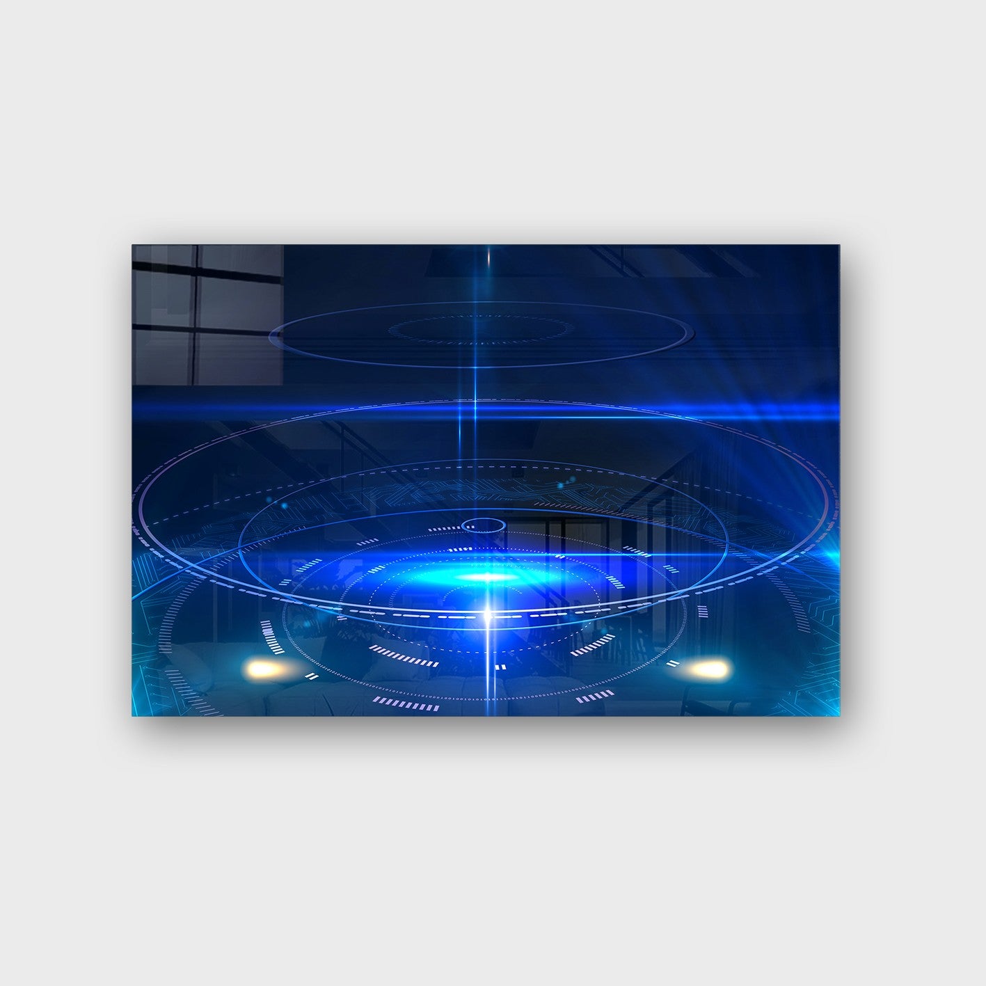 Quadro Decorativo em Vidro Temperado Multicolor 50x70cm - Arte Moderna para Parede