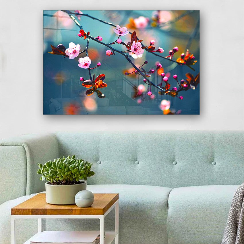 Quadro Decorativo em Vidro Temperado Multicolor 50x70cm - Arte Moderna para Parede