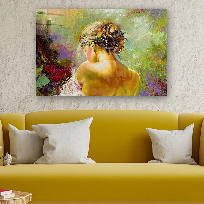 Quadro Decorativo em Vidro Temperado Multicolor 40x60cm - Arte Moderna para Parede