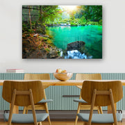 Quadro Decorativo em Vidro Temperado Multicolor 50x70cm - Arte Moderna para Parede
